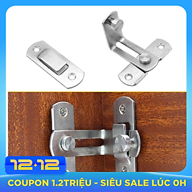 Chốt Khóa Cài Cửa Góc Vuông 90 Độ Bằng Thép Không Gỉ