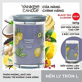 Mua Nến ly tròn sáp đậu nành Yankee Candle size L (567g) - Black Tea & Lemon