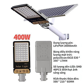 Đèn Năng Lượng Mặt Trời 300W 400W 500W 600W , Đèn năng lượng mặt trời sân vườn, Đèn chiếu sáng trang trí ngoài trời