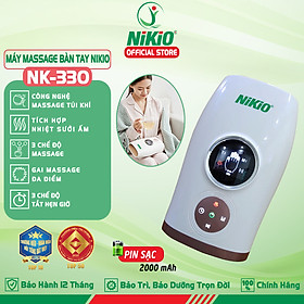 Máy massage bàn tay pin sạc Nikio NK-330 - Không dây hoạt động điện áp suất không khí và nén nhiệt