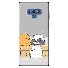Ốp in cho Samsung Galaxy Note 9 3 Chú Gấu 1 - Hàng chính hãng