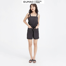 Jumpsuit 2 dây eo chun GUMAC DB697
