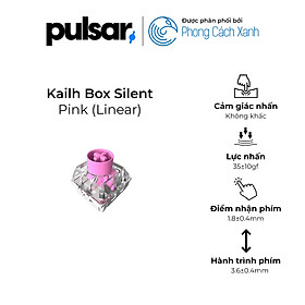 Mua Switch cơ Pulsar - Kailh Silent Pink Linear (gói 90) - Hàng chính hãng