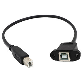 USB 2.0 B Female Socket Panel Mount To B Male Printer Extension Cable 30cm