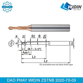 Mua Dao phay cầu Widin ZSTNB2020-70-09