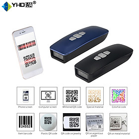 Máy quét mã vạch bỏ túi YHD 3200DB 2D đọc mã vạch Barcode(1D) Qrcode(2D) kết nối Bluetooth/ USB dùng trên Điện thoại, Máy tính - Hàng Nhập Khẩu