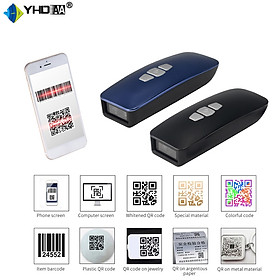 Mua Máy quét mã vạch Mini nhỏ gọn YHDAA 3200DB 2D kết nối Bluetooth/ USB/ Có dây hỗ trợ quét mã Qrcode hiện thông tin thời gian quét dùng trên Điện thoại  Máy tính - Hàng Nhập Khẩu