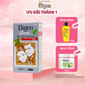 Thuốc nhuộm dưỡng tóc phủ bạc thảo dược Bigen Conditioner Thương hiệu Nhật Bản 80ml dạng kem - BHCC