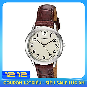 Timex Women's Easy Reader Leather Strap 30mm Watch