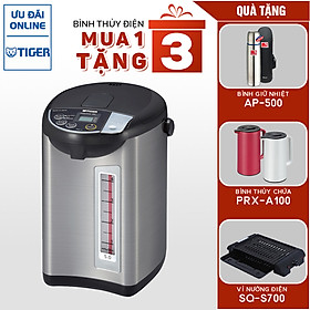 Mua Bình thủy điện tử Tiger PDU-A50W (5.0L) - Tặng Bình giữ nhiệt AP-500 + Bình thủy chứa PRX-A100 + Vỉ nướng điện SQ-S700 - Hàng Chính Hãng