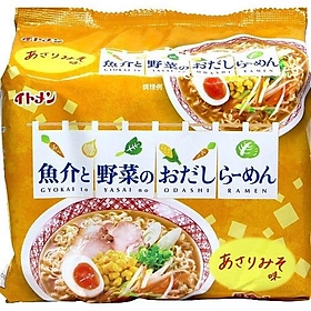 MÌ SÚP HẢI SẢN VÀ RAU VỊ MISO ITOMEN ODASHI RAMEN MISO 5P(18G/T)