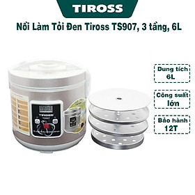 Mua Máy Làm Tỏi Đen 3 Tầng Tiross TS907 Dung Tích 6 Lít  Làm Tỏi Đen 15 Ngày  Tỉ Lệ Đạt 99%  Thương Hiệu Ba Lan - Hàng chính hãng