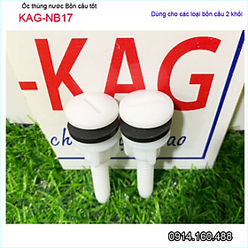 Mua Ốc thùng nước bồn cầu thiên thanh KAG-NB17  ốc két xí bệt 2 khối nhựa trắng 100% loại 1 không gỉ séc