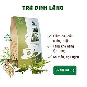 Combo 04 Túi Trà ĐINH LĂNG Thái Hưng An thần, giảm stress, ngủ ngon 25 túi lọc 5g