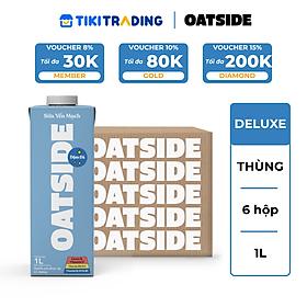 Thùng 6 hộp Sữa yến mạch OATSIDE vị Đậm Đà Deluxe 1L