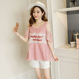 ÁO BẦU HÈ THU REN CUT OUT TAY HELLO DEAR AB1174