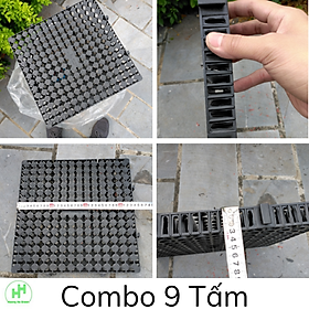 9 Vỉ nhựa thoát nước, chống ngập úng nước, dùng cho sân vườn KT: 34x34x3cm