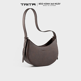 Túi Trita ( Thời trang nữ dáng bán nguyệt size 24 - Túi đeo vai da RHN156 )