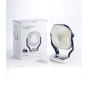 Mua Quạt Tích Điện Gia Đình - Tích hợp 3 cấp độ quạt + 2 cấp độ đèn + Pin khủng (6h quạt  20h đèn)  Size 14.6x16.4x29cm