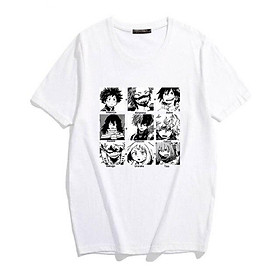 Áo thun đen trắng in hình anime My hero academia mẫu mới siêu HOT