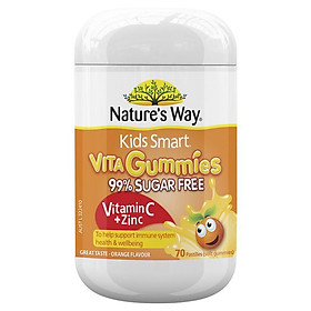 Nature's Way Kids Smart Vita Gummies Vitamin C + Zinc Sugar Free 70 Gummies