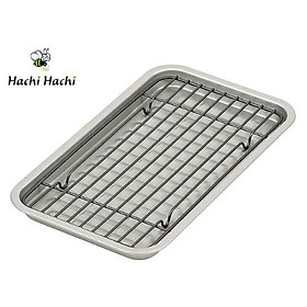 Mua Khay nướng kèm lưới Pearl Metal 24.5x14.5cm