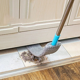 Mua Chổi đầu dẹt quét gầm giường  nóc tủ  trần nhà kiêm cây lau đa năng- Chổi lau nhà  phủi bụi tiện ích