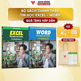 Combo 2 Sách Excel Và Word Ứng Dụng Văn Phòng Từ Cơ Bản Đến Nâng Cao  - N1