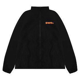 Áo khoác dù gió type coach jacket, áo khoác dù vented jacket, áo khoác cổ cao thể thao swe, áo khoác jacket dù nam nữ cổ cao 2 lớp phối sọc tay logo thêu unisex form rộng phong cách thể thao năng động