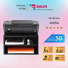 Kệ để bàn gỗ hiện đại SMLIFE Anisa  | Gỗ MDF dày 17mm chống ẩm | D45xR40xC25cm - Màu