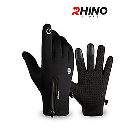 Găng tay giữ ấm mùa đông Rhino G901 B Bao tay thể thao cảm ứng điện thoại , găng tay đi xe máy, xe đạp lót nỉ cho nam nữ - Hàng chính hãng