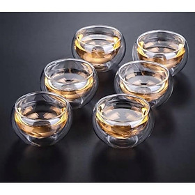 Mua Bộ ấm chén thủy tinh tay gỗ cao pha trà 900ml kèm khay gỗ ( KHay giao ngẫu nhiên )