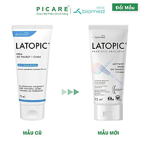 Kem Dưỡng Ẩm Làm Dịu Cho Da Khô, Ngứa, Mẫn Đỏ Latopic Face And Body Cream 75ml