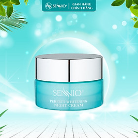 Kem dưỡng ẩm Sennio Perfect Whitening Night Cream  dưỡng trắng da mặt ban đêm tái tạo và phục hồi da 30g SNO 830