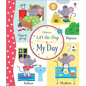 Hình ảnh sách Sách tương tác tiếng Anh - Usborne Lift-the-Flap My Day