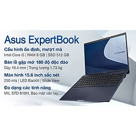 Mua Laptop Asus ExpertBook B1500CEAE-BQ3180 i5-1135G7 (up to 4.2Ghz  8MB)/ RAM 8GB/ 512GB SSD/15.6 inch FHD/ Free Dos/ 2Yrs  (90NX0441-M018H0) - Hàng chính hãng