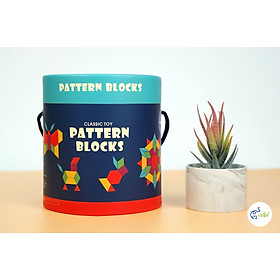 Bộ xếp hình gỗ 250 mảnh Mideer Pattern Blocks Classic Toy