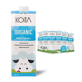 Sữa tươi nguyên kem hữu cơ Koita Organic Milk 1L