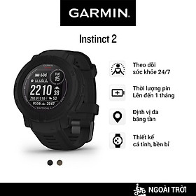 Mua Đồng Hồ Thông Minh Garmin Instinct 2 Solar - Tactical Edition (Black/Coyote Tan) - Hàng Chính Hãng