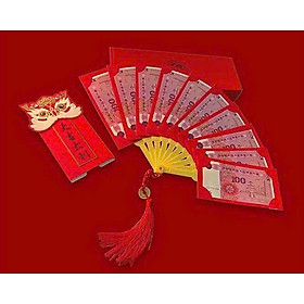 BAO LÌ XÌ QUẠT – LÌ XÌ XẾP TẦNG SÁNG TẠO CHO ĐÁM CƯỚI & NĂM MỚI (MẪU & MÀU NGẪU NHIÊN)