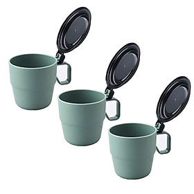 Combo 03 Cốc súp uống nước có nắp Inomata - Nội địa Nhật Bản