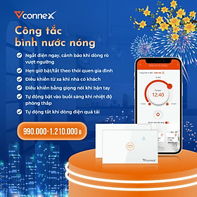 Mua Công tắc thông minh chống giật cho bình nước nóng - Điều khiển từ xa - Kết nối wifi Vconnex