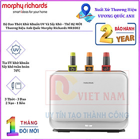 Bộ Dao Thớt Khử Khuẩn UV Và Sấy Khô Morphy Richards MR1002 Thế Hệ Thứ 3