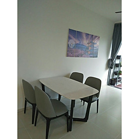 Mua Bộ bàn ăn 4 ghế  mặt đá cao cấp  ( 1m4)