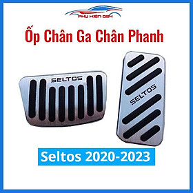 Ốp bọc chân ga chân phanh dành cho xe Seltos 2020-2021-2022-2023