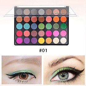 35-color Fashion Glitter Matte Eye Shadow Long-lasting Waterproof Smudge-proof Colorful Eyeshadow Palette