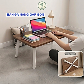 Bàn học gấp gọn chân nhựa ngồi bệt - giao màu ngẫu nhiên