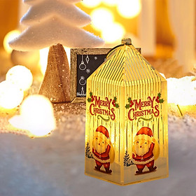 Christmas Lantern Lamp Night Light Decorative for Holiday Decoration Snowman