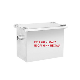 Bể Tách Mỡ Gia Đình 30 Lít Inox 201 - Inox Loại 2 - Inox Dày 0.8 mm