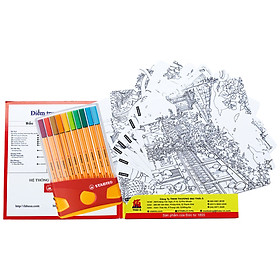SET bút kim STABILO Point 88 0.4mm (PT88)